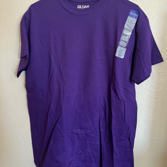 Gildan Tops - NWT Gildan Purple & Yellow Short Sleeve Tee Bundle